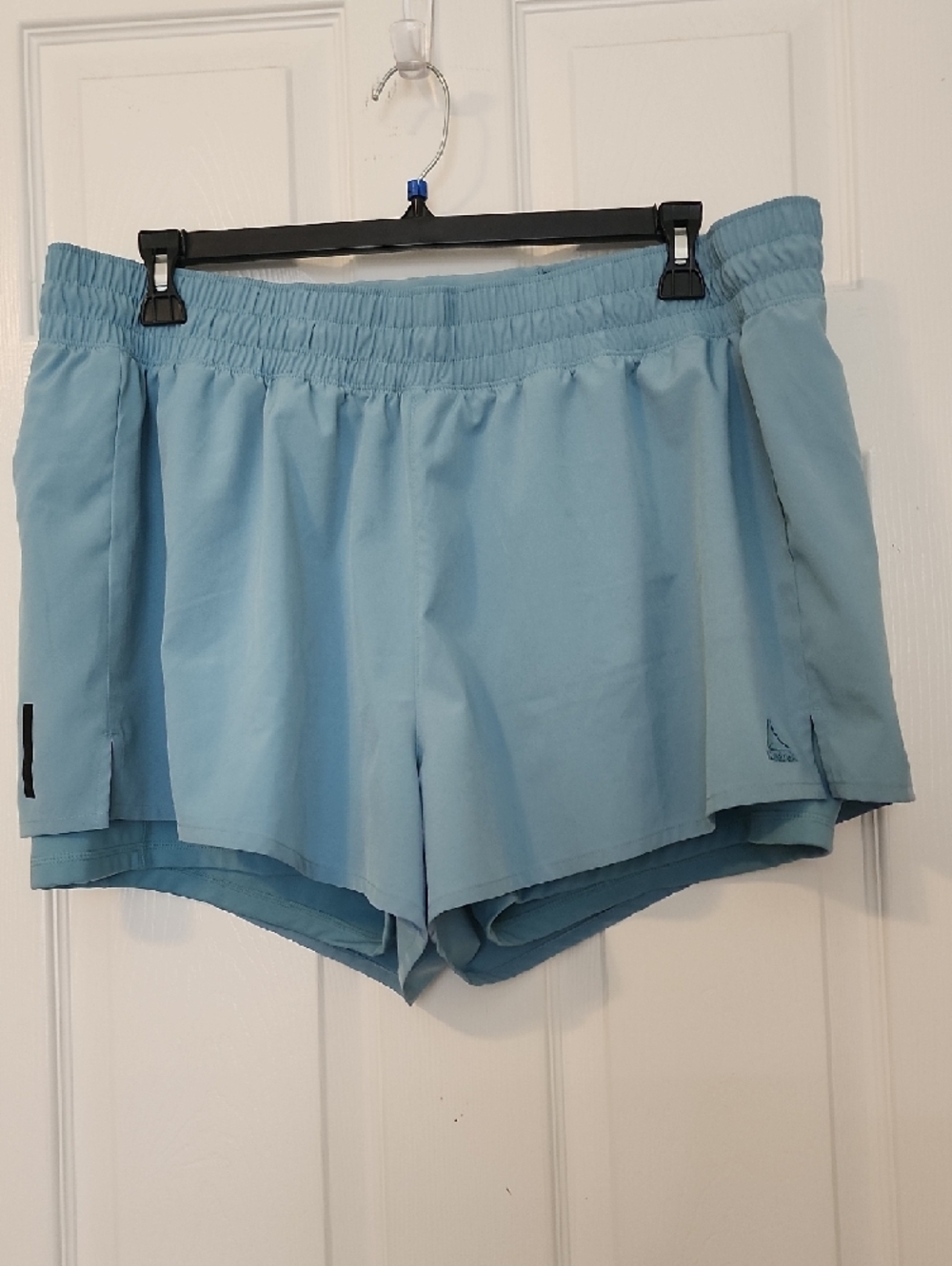 Reebok Women's Light Teal Green Athletic Shorts with Elastic Waist. - Picture 2 of 11
